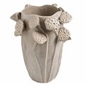 Vaas Lotus, hall, kivimass, H35x27.5x25.5cm
