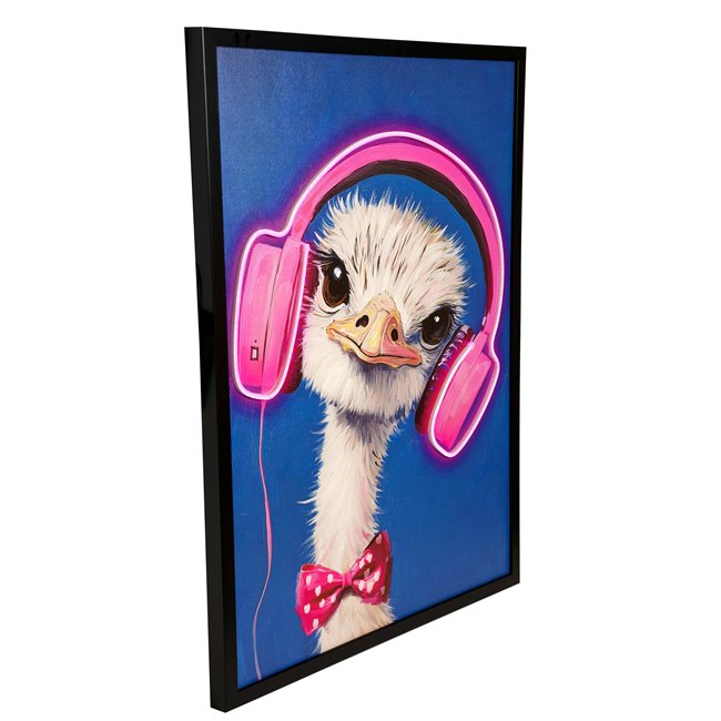 Canva Bird motif LED, H83x64x4cm