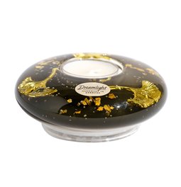 Tealight candle holder Ufo Mini Ginko, glass, H4cm, D11cm