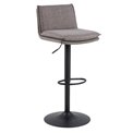 Барный стул Alfynn, серый-коричневый, H107x44x53см, высота сиденья 68-89см