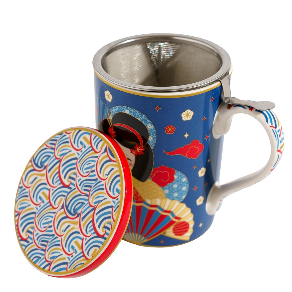 Kruus kaane ja sõelaga Tokyo, 350ml, H11.5x18.9x12cm