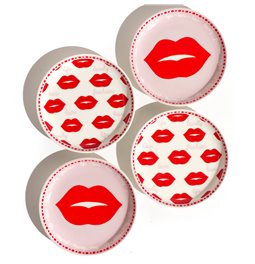 Набор тарелок 4 Twist Match Red, D9.9cm H1.9cm, комплект из 4 шт.