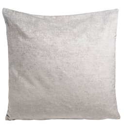 Декоративная наволочка Status, серебряного цвета, бархатный, 60x60cm