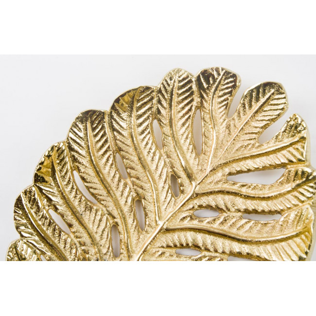 Dekoratiivne nõu Leaf,  kuldvärv, 23x17cm
