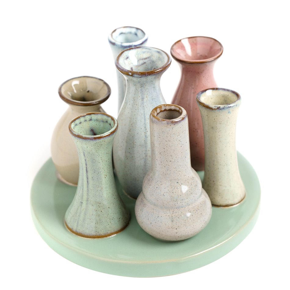 Vase Colorful, ceramic, H10cm, D14cm