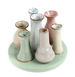 Vase Colorful, ceramic, H10cm, D14cm