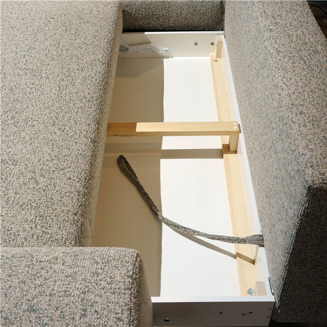 Nurgadiivan Wecapitol, vasak pool, pikendatav, Puente 33, H89x276x175cm, istumisosa kõrgus 47cm