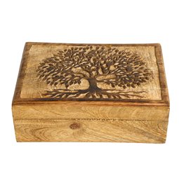 Puidust kast TREE L, H9x25x18cm