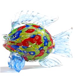 Dekoratiivne kuju Fish, klaasist, H14x8x20cm