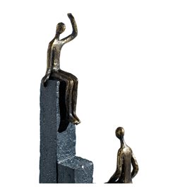 Декоративная фигурка, серый/бронзовый цвет, H39x11x10cm