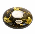 Tealight candle holder Ufo Mini Ginko, glass, H4cm, D11cm