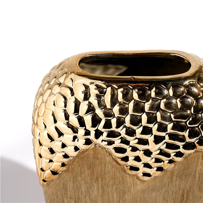 Ваза, коричневого/бронзового цвета, керамика, H29x18x19cm