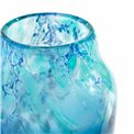 Vaas, sinine, klaas, H26cm, D14cm
