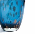 Vaas, sinine, klaas, H26cm, D14cm