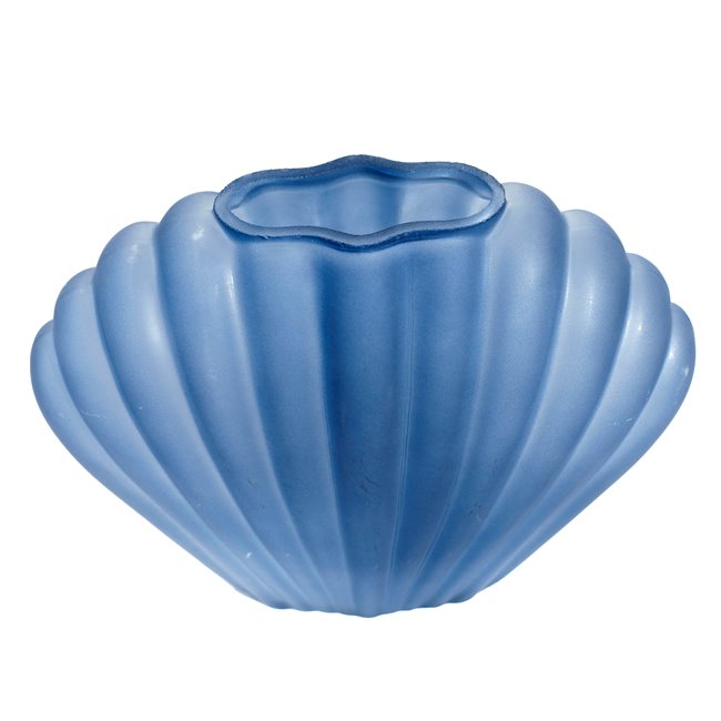 Vaas, helesinine, klaas, H18x10x23cm