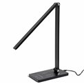 Table lamp Mogo, black, H40x12x19cm, LED 5W, 3000K, 275lm, with phone charging function