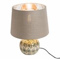 Table lamp Nordo gold, H30cm, D20cm, E27 60W(MAX)