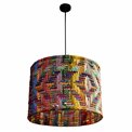 Pendant Light Cotton Multi XL, H56-206cm D63cm, E27 25W(MAX)