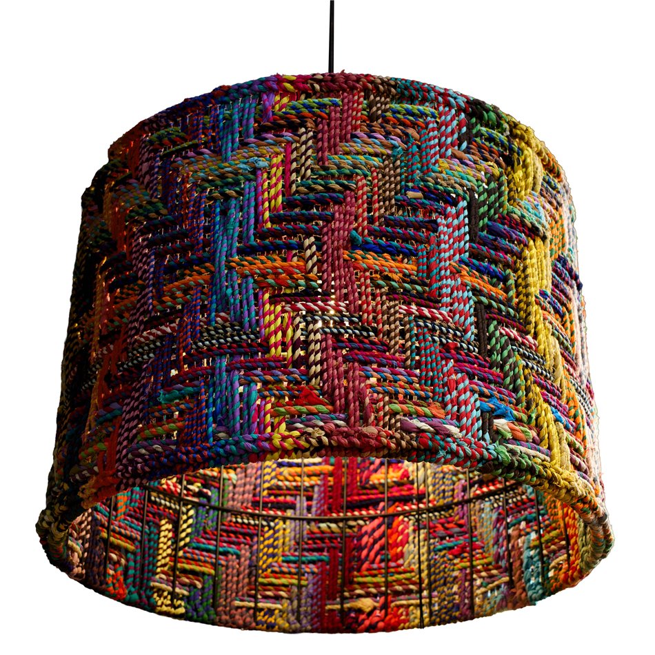 Pendant Light Cotton Multi XL, H56-206cm D63cm, E27 25W(MAX)