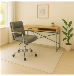 Office chair Zalno, greenish-gray, H85.5-93x57x72.5cm, seat height 52.60cm