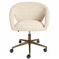 Office chair Zivilino, grey/bronze, H70-79.5x62.5x59.5cm, seat height 44-54cm