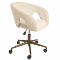 Office chair Zivilino, grey/bronze, H70-79.5x62.5x59.5cm, seat height 44-54cm