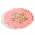 Тарелка La Dolce Vita pink, керамика, D25.5cm H1.5cm