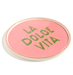 Тарелка La Dolce Vita pink, керамика, D25.5cm H1.5cm