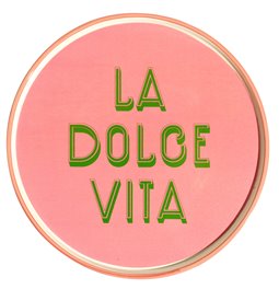 Тарелка La Dolce Vita pink, керамика, D25.5cm H1.5cm