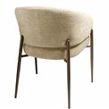 Dining chair Otava, 7 cream/coffee color, H78x50x51cm, seat height 47.5cm