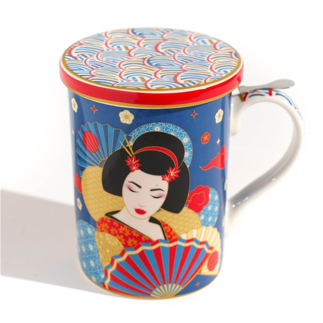 Kruus kaane ja sõelaga Tokyo, 350ml, H11.5x18.9x12cm