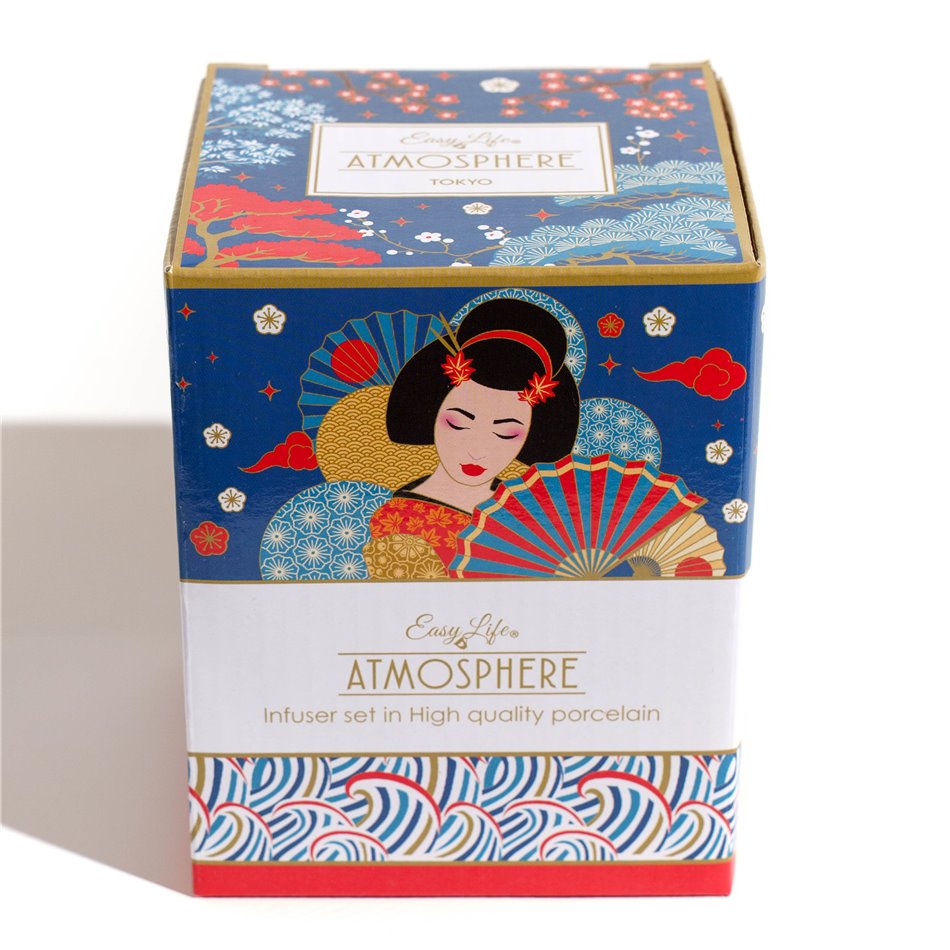 Kruus kaane ja sõelaga Tokyo, 350ml, H11.5x18.9x12cm