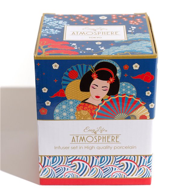 Kruus kaane ja sõelaga Tokyo, 350ml, H11.5x18.9x12cm