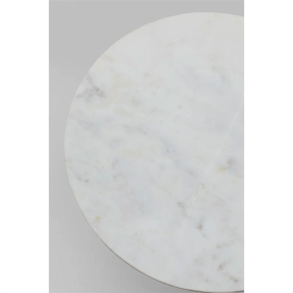 Столик Memphis Soft, мрамор/металл, D35cm H48cm