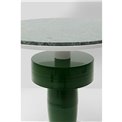 Külglaud Memphis, roheline/valge, marmor/metall, D40cm H48cm
