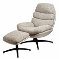 Кресло для отдыха Vincento с пуфиком, H100x92x79cm, высота сиденья 47cm