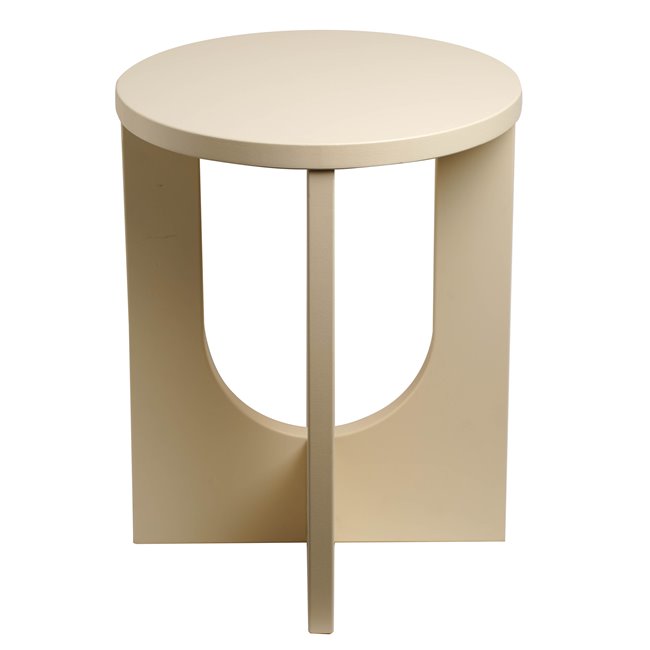 Külglaud Bloom, elevandiluu värv, MDF, D40cm H50.5cm