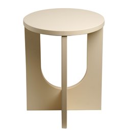 Külglaud Bloom, elevandiluu värv, MDF, D40cm H50.5cm