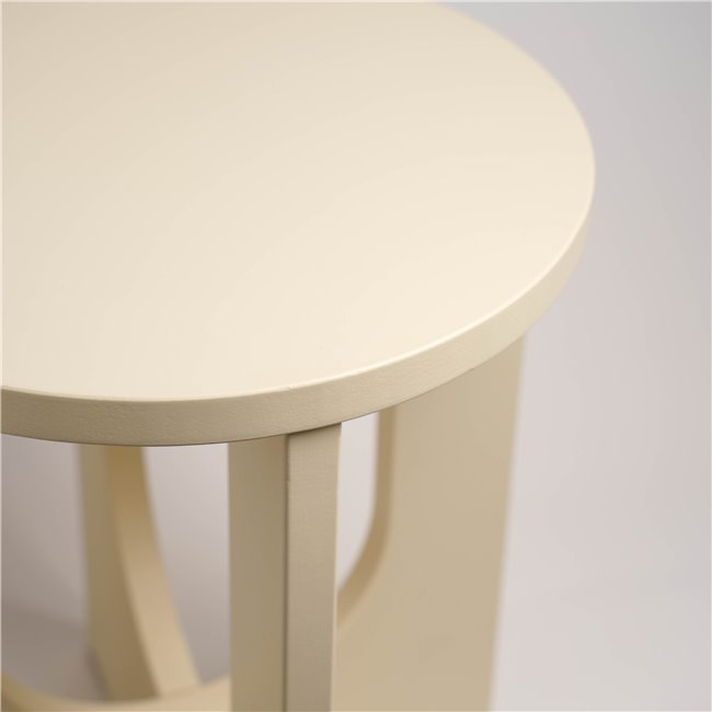 Külglaud Bloom, elevandiluu värv, MDF, D40cm H50.5cm