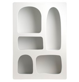 Etagere RIVI, white, MDF, H65.5x45.5x15.5cm