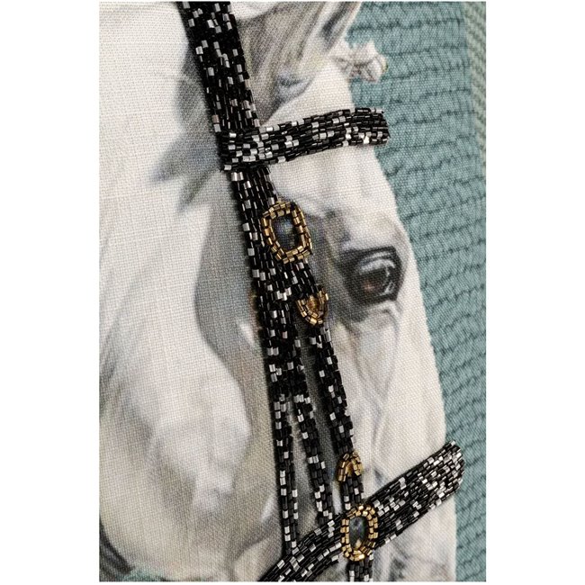 Cushion Show Horse Head, 45x45cm