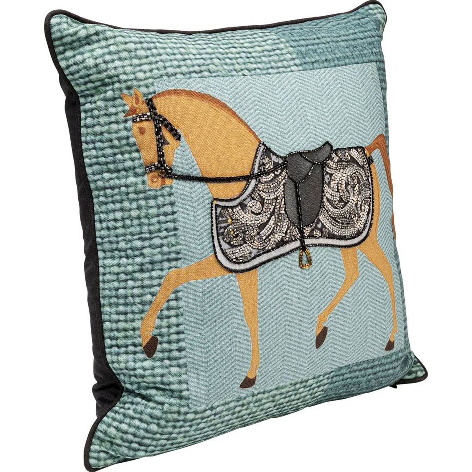 Cushion Show Horse Plaid, 45x45cm