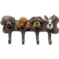 Настенная вешалка Dog Family, H16x31x7.5cm