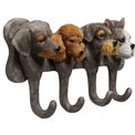 Настенная вешалка Dog Family, H16x31x7.5cm