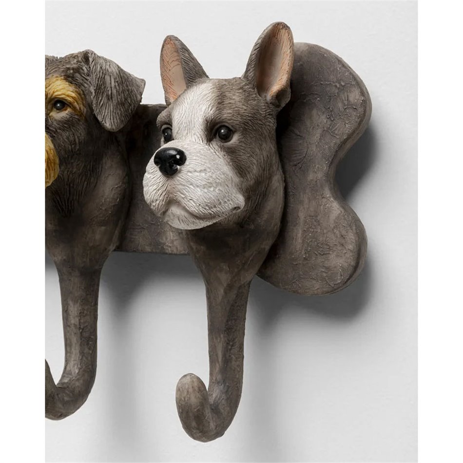 Настенная вешалка Dog Family, H16x31x7.5cm