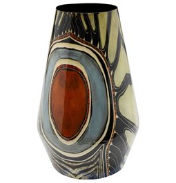 Ваза Fabuloso Stone, алюминий, H40cm, D26cm