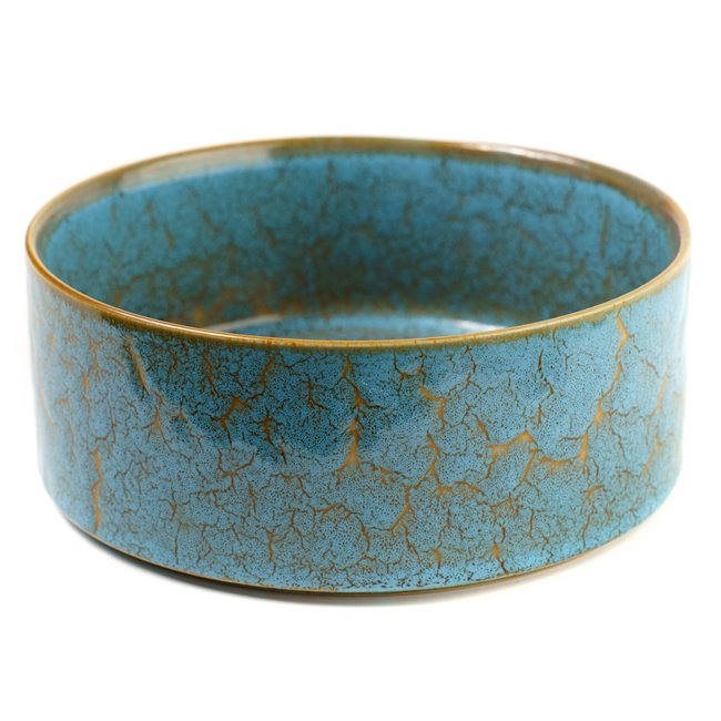 Bowl Scratch Blue, brown/blue, porcelain, D20.6cm H7.8cm