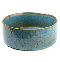 Bowl Scratch Blue, brown/blue, porcelain, D20.6cm H7.8cm