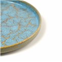 Plate Scratch Blue, brown/blue, porcelain, D20cm H2.3cm