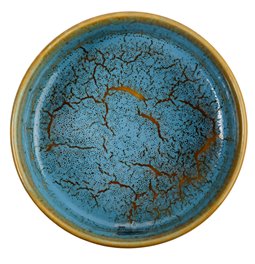 Bowl Scratch Blue, brown/blue, porcelain, D13cm H4.8cm